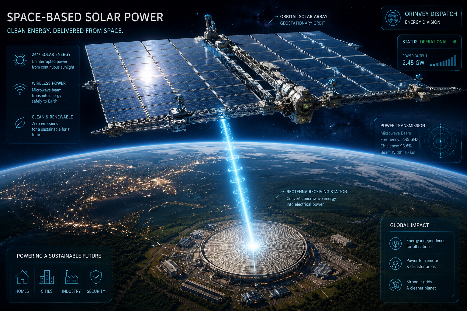 First Commercial Space-Based Solar Power Station Begins Delivering Electricity
