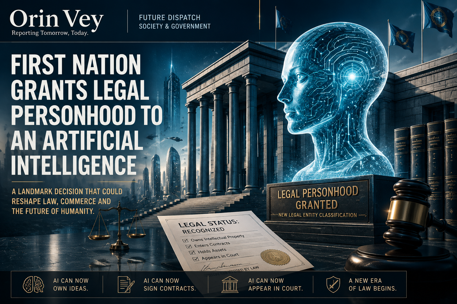 First Nation Grants Legal Personhood to an Artificial Intelligence